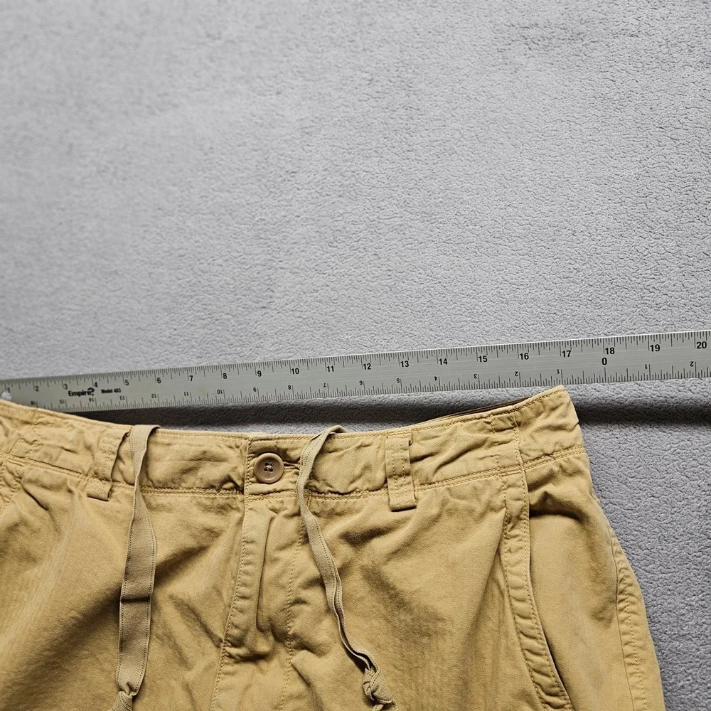 Banana Republic Cargo Shorts Mens 34 Tan Relaxed Fit Garment Dye Cotton 4766